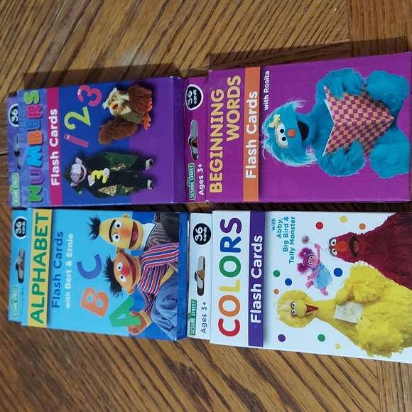 Sesame Street Toys Bundle Of Sesame Street Flash Cards Poshmark